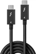 Кабель Lindy Thunderbolt 4 USB Type-C - Type-C M/M 1 m Black (4002888311205) - зображення 2