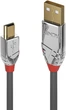 Kabel Lindy Cromo USB Type A - Mini-USB B M/M 5 m Grey (4002888366342) - obraz 1