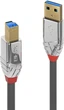 Kabel Lindy Cromo USB Type A - Type B M/M 3 m Grey (4002888366632) - obraz 1
