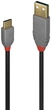 Kabel Lindy Anthra USB Type A - Type-C M/M 1 m Black (4002888368865) - obraz 1