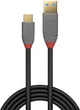 Kabel Lindy Anthra USB Type A - Type-C M/M 1.5 m Black (4002888369121) - obraz 2
