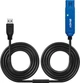 Kabel Lindy USB Type A - Type A M/F 8 m Black (4002888431583 / 5054484523260) - obraz 2