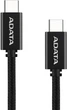 Кабель ADATA USB Type-C - Type-С M/M 1 m Black (CACC-100PN-BK) - зображення 1