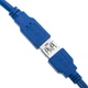 Kabel Techly USB Type A - Type A M/F 3 m Blue (ICOC U3-AA-30-EX) - obraz 2