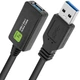 Kabel Techly USB Type A - Type A M/F 5 m Black (ICUR3050G) - obraz 1