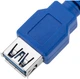 Kabel Techly USB Type A - Type A M/F 3 m Blue (ICOC U3-AA-30-EX) - obraz 8