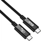 Kabel Club 3D USB Type-C - Type-C M/M 2 m Black (CAC-1575) - obraz 2
