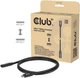 Kabel Club 3D USB Type-C - Type-C M/F 1 m Black (CAC-2502) - obraz 3