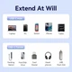 Кабель подовжувач Vention USB 3.2 Gen2 C Male to C Female 10Gbps Extension Cable Aluminum Alloy Type 0.5 м Black (TRFBD) - изображение 10