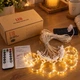 Гирлянда Штора Роса с крючками от USB, 3x3 метра, 300 LED, Теплый белый - изображение 2
