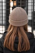 Детская демисезонная шапка Бини Cappuccino для девочки Without - (406214) - изображение 3