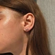 Посеребренный набор украшений Пандора Розовый бант ожерелье Pandora браслет серьги бантик для девушки с камнем гвоздики в виде банта колье подвеска на шею с кристаллами кубического циркония + коробочка в подарок - изображение 7