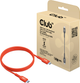 Кабель Club 3D USB-C - USB-C 2.0 Power Delivery 240W 1 м Orange (CAC-1511) - зображення 4