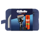 Подарунковий набір: станок для гоління Gillette ProGlide, Гель для гоління Gillette Fusion5 200 мл, Підставка, Косметичка - изображение 2