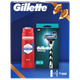 Подарунковий набір Станок для гоління чоловічий Gillette Mach3 з 2 змінними картриджами, Гель для душу Old Spice 250 мл - изображение 1