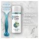 Подарунковий набір: Станок Gillette Venus Smooth з 2 змінними картриджами, Гель для гоління Gillette Satin Care Sensitive 75 мл - изображение 3