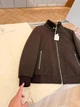 Brunello Cucinelli — мужская коричневая пуховая куртка-бомбер с меховым воротником 2XL - изображение 3
