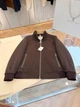 Brunello Cucinelli — мужская коричневая пуховая куртка-бомбер с меховым воротником 2XL - изображение 5