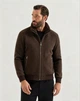 Brunello Cucinelli — мужская коричневая пуховая куртка-бомбер с меховым воротником 2XL - изображение 1
