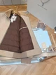 Brunello Cucinelli — мужская бежевая пуховая куртка-бомбер с меховым воротником 2XL - изображение 8
