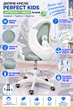 Кресло вращающееся детское с подставкой для ног PERFECT KIDS ASTRONAUT GREEN Perfect Home Зеленый - изображение 11