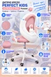 Кресло вращающееся детское с подставкой для ног PERFECT KIDS ASTRONAUT PINK Perfect Home Розовый - изображение 11