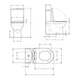 Унитаз-компакт Qtap Scorpio безободковый Ultra Quiet с сиденьем Soft-close QT14226088AW - изображение 2