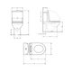 Унітаз-компакт Qtap Robin Ultra Quiet безободковий з сидінням Soft-close QT13226089AW - зображення 2