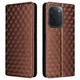 Чохол Deexe Rhombus Book для Xiaomi Poco C95 Pro - Brown - зображення 1