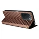 Чохол Deexe Rhombus Book для Xiaomi Poco C95 Pro - Brown - зображення 5