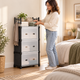 Комод дитячий пластиковий WFB04D, 42x29x110 см, 3 ящики, відкрита полиця - изображение 4