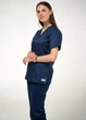 Жіноча медична сорочка STUGA MEDICAL синя (7700201) 4XL - зображення 5