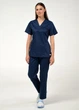 Женский медицинский костюм STUGA MEDICAL «София» синий (77002017700202) 4XL - изображение 2