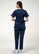 Женский медицинский костюм STUGA MEDICAL «София» синий (77002017700202) 4XL - изображение 6