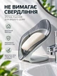 Мыльница со сливом лепесток 2 шт VMHouse на присосках для ванной и кухни пластиковая серый (0012-0021) - изображение 4