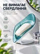 Мыльница со сливом лепесток 2 шт VMHouse на присосках для ванной и кухни пластиковая бирюзовый (0012-0022) - изображение 4