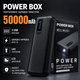 Портативний павербанк Power Bank 50000 мА·год 3×USB з LED-ліхтариком та LCD-індикатором - зображення 1