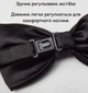 Чоловічий класичний метелик на шию для костюма та сорочки з регульованим ремінцем поліестер чорний 12×6 см R9888 - зображення 5