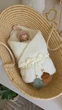 Плед конверт на выписку Лесная коллекция, молочный плюш Тедди, на прогулку, повседневный, для мальчика, для девочки, осенний, демисезонный, зимний, 80х100 см - изображение 1