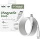 Кабель Panzer Glass Empower by Magnetic USB-C - USB-C 2.0 240W 1.5 м White (EM84572) - зображення 4
