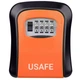 Настенный мини-сейф для ключей антивандальный с кодовым замком uSafe KS-03 оранжевый - изображение 2