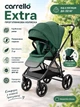 Прогулочная коляска CARRELLO Extra CRL-5532 карбоновая рама, реверсивное сиденье, вес 7 кг, складывание книжкой одной рукой, капюшон SPF 50, поворотные колёса PU, от 6 месяцев до 22 кг Malachite Green - изображение 1