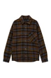 Куртка-сорочка Pull & Bear коричневий-синій в візерунки XHGLD010 M - изображение 5