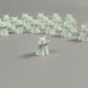 Набір мініатюрних котиків-привидів, 20 шт., білий PLA-пластик, 16×11×12 мм - зображення 5