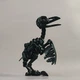 Рухома фігурка скелета ворона чорна PLA-пластик 16×13×12 см - зображення 1