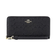 Гаманець жіночий Coach Long Zip Around Wallet In Signature Leather Gold/Black - зображення 1