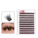 Самоклейні накладні пучкові вії Young Lash WOB False Eyelashes на клейкій основі, багаторазові, чорні - зображення 1