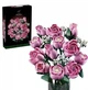 Конструктор цветы 3д букет розовых роз Flower Bouquet 789 детали цветочная композиция из мини-блоков 3d для взрослых и детей - изображение 1