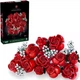 Конструктор цветы 3д букет красных роз Flower Bouquet 822 детали цветочная композиция из мини-блоков 3d для взрослых и детей - изображение 1