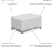 Стіл-скриня садова Keter Scandi Storage Table 264051 світло-сірий - зображення 6